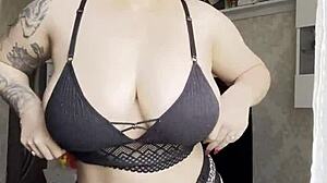 Why Does This Hot Lingerie Blonde Keep Her Hand On That Pussy?