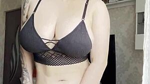 Why Does This Hot Lingerie Blonde Keep Her Hand On That Pussy?