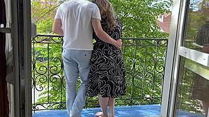 Stepson Hugs Stepmom Then Fucks Her Ass Hard