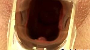 Speculum Babe Uses Dildo Then Shows Pussy Insides