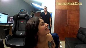while we sign representation contracts this beautiful whore gets horny and we end up fucking my best friend - erika ramirez - dani clark - soldierhugecock
