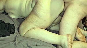 The milf enjoys sex and a huge creampie load on her ass