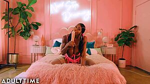 Ebony Mystique's Huge Tits And Big Ass Make You Cum During Solo Masturbation