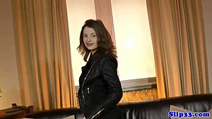 British Teen In Stockings Bent Over For Old Man's Screwing