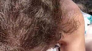 Horny BBW Gives Emotional Outdoor Blowjob In Public