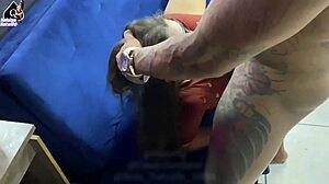 wife has sex with the tattoo artist in front of her cuckold husband parte 01. oh man, what a scene!