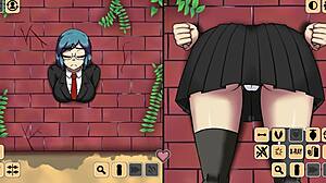 i want to play with another girl in the wall, her big tits and pussy are tempting.