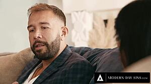 Busty Filipina Ember Snow Lures Therapist Liv Revamped for 3-Way with Husband