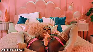 Ebony Mystique's Huge Tits And Big Ass Make You Cum During Solo Masturbation
