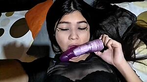 Latina submissive babe in bunny costume gets fucked relentlessly in dirty homemade session with spanking