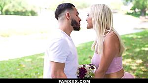 Stepbrother Comforts Lonely Stepsister Indica Monroe In Famxxx Fantasy.