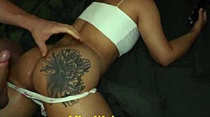 Curvy Housewife Bent Over For Creampie.