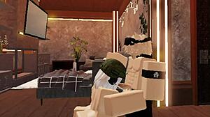 cute blonde boy enjoys one on one with soldier girl in army setting