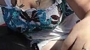 Horny BBW Gives Emotional Outdoor Blowjob In Public