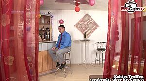 Blonde Milf Flashes Big Tits on Hidden Camera