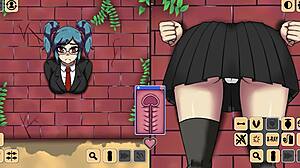 i want to play with another girl in the wall, her big tits and pussy are tempting.