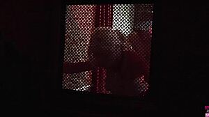 Blonde In Leather Outfit On Knees Deepthroats Priest During Sex Confession, Wearing Heels And Stockings For Intense Fucking