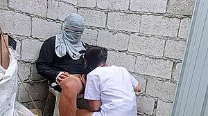 Pinay nurse gets hard fucked by construction worker in hospital