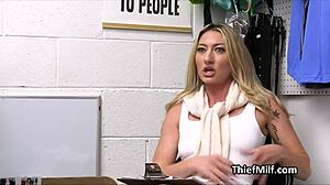 Hey, blonde cougar loves that fat dick on the desk