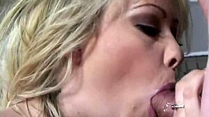 swallowing cumshot ends blonde babe brooke scott's intense fucking session