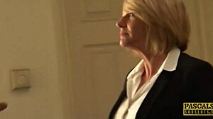 Bend over now, Amy, while I dominate those big British tits, Pascal White commands the submissive MILF.