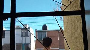 Solo Outdoor Nudist Practicing in Public