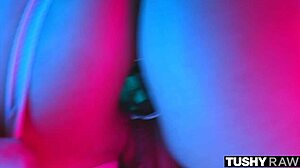 Elsa Jean's Tight Ass Gets Stretched By Fingers