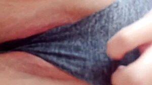 mexican amateur masturbates shaved pussy for boyfriend