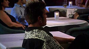 Monica Mayhem rides cowgirl on shaved pussy outdoor in heels