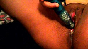 big booty red bone teasing with her wet ass and pussy