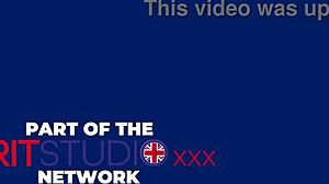 brit teen 18+ in lingerie gives oily handjob