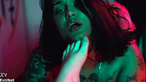 Threesome Footjob Action with Acidalia Mad Maxxx Rotten Venus Deepthroat Gagging