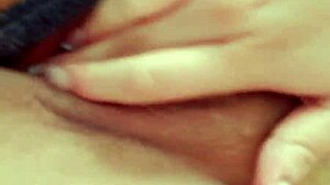 mexican amateur masturbates shaved pussy for boyfriend