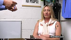 Hey, blonde cougar loves that fat dick on the desk