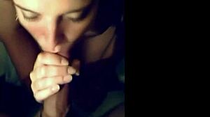 watch the submissive slut suck my fat cock pov