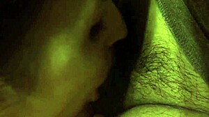 Asian girlfriend gives juicy blowjob to boyfriend's cock