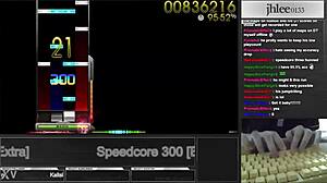 I love playing osu mania with jhlee0133 speedcore at 300 dt and 95.06 score.