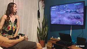 Skinny Young Slut Wants Ass Instead Of Video Game