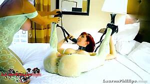 Lauren Phillips Gets Her Big Natural Tits and Pussy Licked in Sensual Lesbian Action!