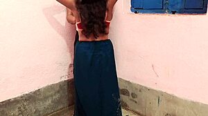 Hot Indian Stepmom Fucked in Pussy and Ass by Stepson and Friend