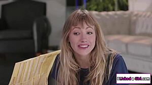 Four teen lesbians licking cunts intensely