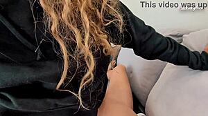 Busty stepsister gets doggystyle creampie