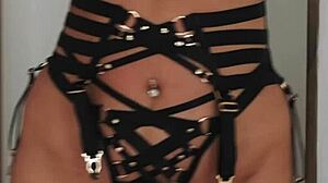 Seductive brunette babes in lingerie kiss and scissor pussies. They use toys for intense lesbian face sitting and muff diving.