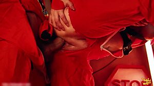 Mollyredwolf dominates with rimming and tittyfuck in lethal company sex mode