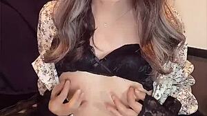 One-piece dress sister crossdresser quietly masturbates video