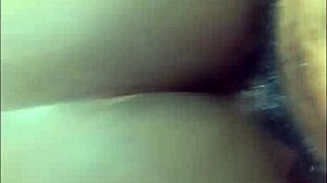 Freaky ebony latina slut gets sloppy pussy fuck with monster cock at home.