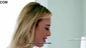 Busty step mom seduces step daughter into scissoring and squirting on cuntsway