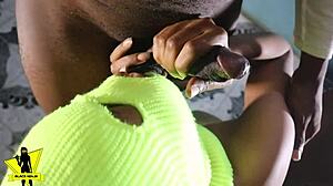 i'm smashing olosho for the first time in the bathroom