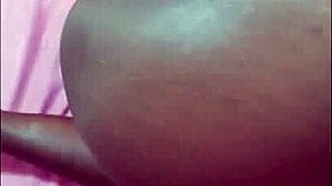 Freaky ebony latina slut gets sloppy pussy fuck with monster cock at home.