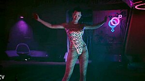 in cyberpunk 2077, the bold beauty seduces as a seductive muse hooker for intense prostitute sex scenes.